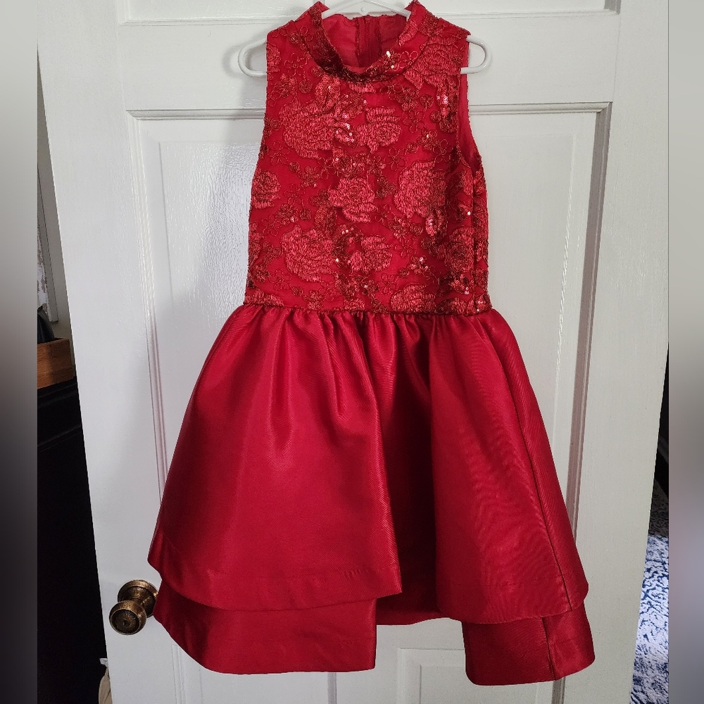 Rare Editions red formal dress, size 12